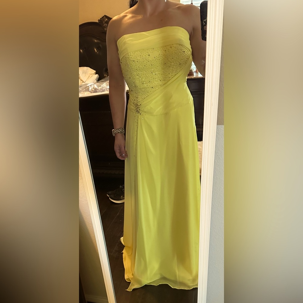 Yellow formal gown